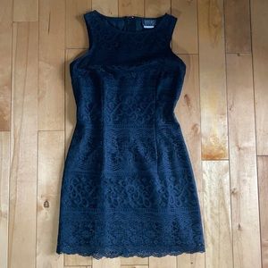Black lace vintage dress